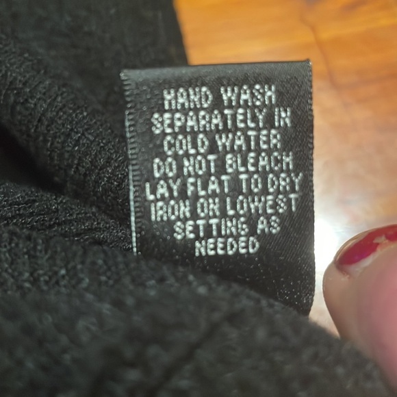 Medium Cyrus black long sleeve cowl neck knit sweater - Picture 14 of 16